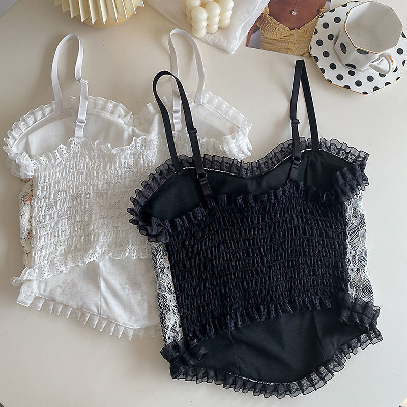 Women's Vintage Elegant French Lace Sling Fashion